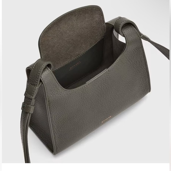 Cuyana Double Loop Shoulder Bag in dark olive - Picture 2 of 10